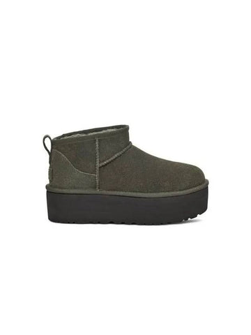 for women suede leather mini platform boots classic ultra forest 270899 - UGG - BALAAN 1