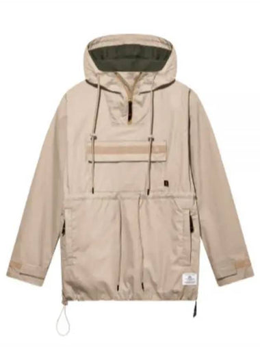 Camper Flap Pocket Velcro Detail Anorak Beige - ALPHA INDUSTRIES - BALAAN 1