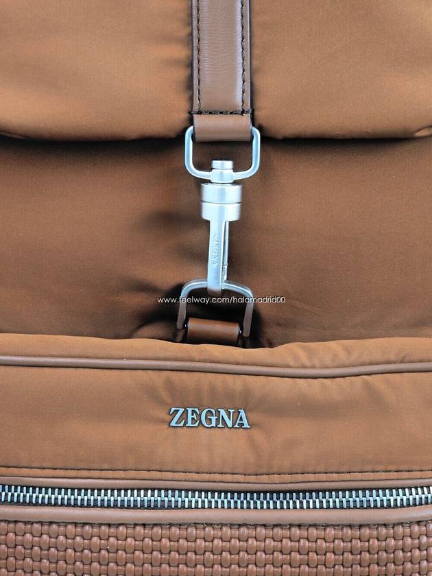 Zegna Technical Fabric Leather Backpack FREE - ERMENEGILDO ZEGNA - BALAAN 8