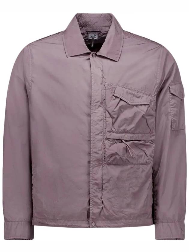 Chrome R Over Long Sleeve Shirt Purple - CP COMPANY - BALAAN 3