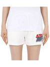 Women's Iconic Logo Action Shorts White - AUTRY - BALAAN 3