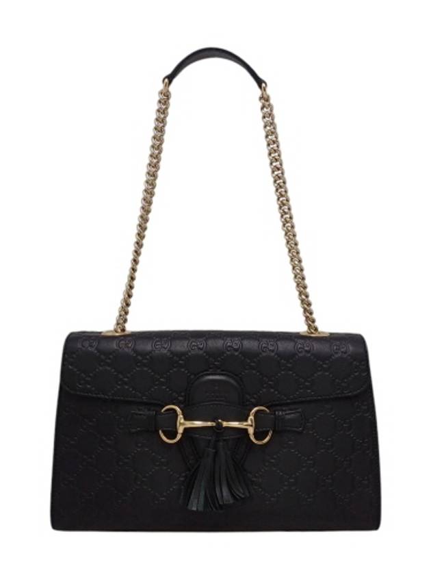 295402 Horsebit tassel detail Emily shoulder bag - GUCCI - BALAAN 4