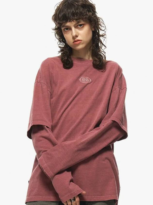 CP Layered Pigment Long Sleeve T-Shirt Dusty Pink - CPGN STUDIO - BALAAN 2