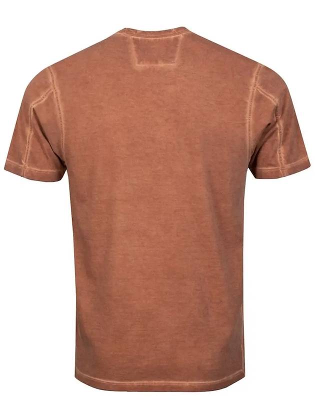 12Th Anniversary Logo Washed Short Sleeve T-Shirt Brown - CP COMPANY - BALAAN 4