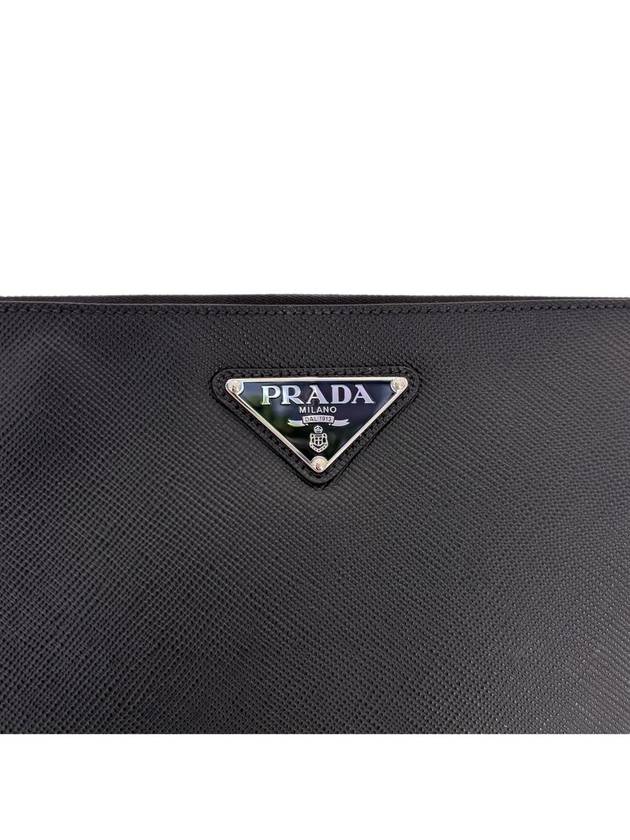 24SS triangle logo saffiano strap clutch 2NH0232 - PRADA - BALAAN 5