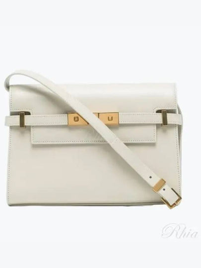 Manhattan Small Shoulder Bag Blanc Vintage - SAINT LAURENT - BALAAN 2