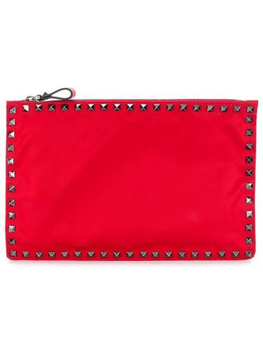 Rockstud Red Clutch SY0P0565NOV - VALENTINO - BALAAN 1