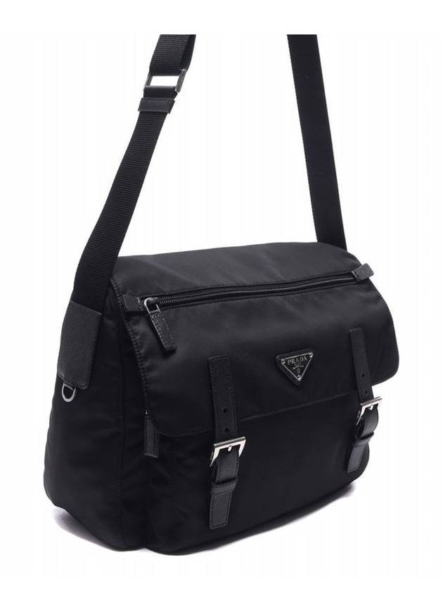 Triangle Logo Cross Bag Black - PRADA - BALAAN 3