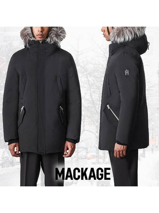 Edward Silver Fox Fur Hoodie Down Parka Black - MACKAGE - BALAAN 2