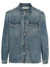 Logo Label Denim Jacket Blue - TOM FORD - BALAAN 2