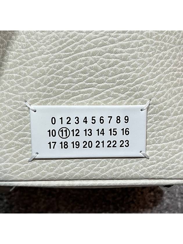 5AC Number Logo Texture Leather Bucket Bag Grey - MAISON MARGIELA - BALAAN 7