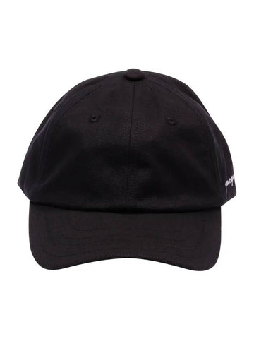 La Casquette Embroidered Logo Signature Ball Cap Black - JACQUEMUS - BALAAN 1