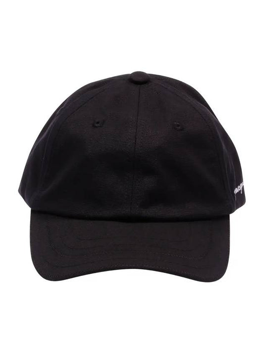 La Casquette Embroidered Logo Signature Ball Cap Black - JACQUEMUS - BALAAN 1