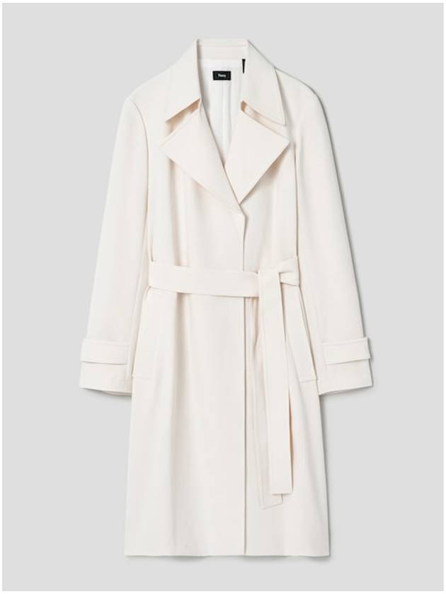 Oaklane Trench Coat Ivory - THEORY - BALAAN 2