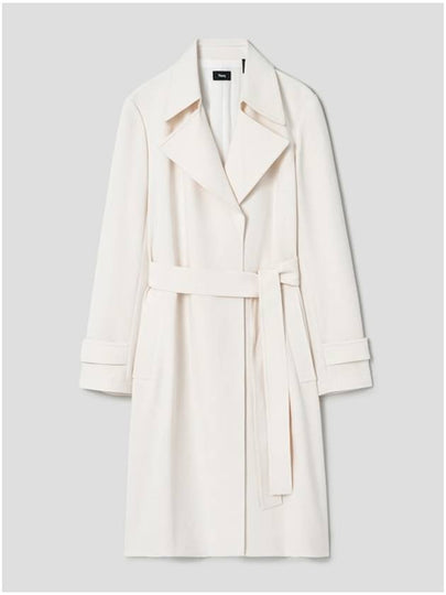 Oaklane Trench Coat Ivory - THEORY - BALAAN 2