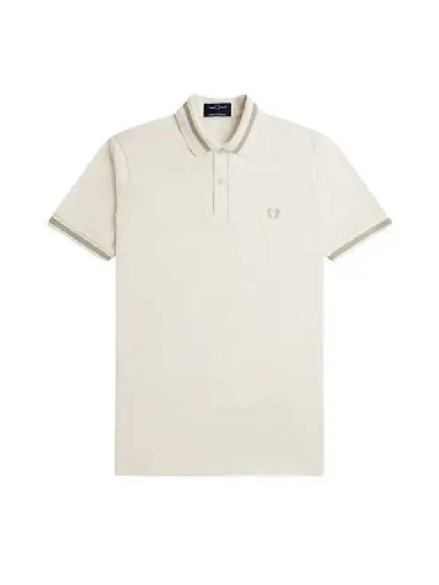 Fred Perry Made in England Single Tip Shirt Ecru - FRED PERRY - BALAAN 1