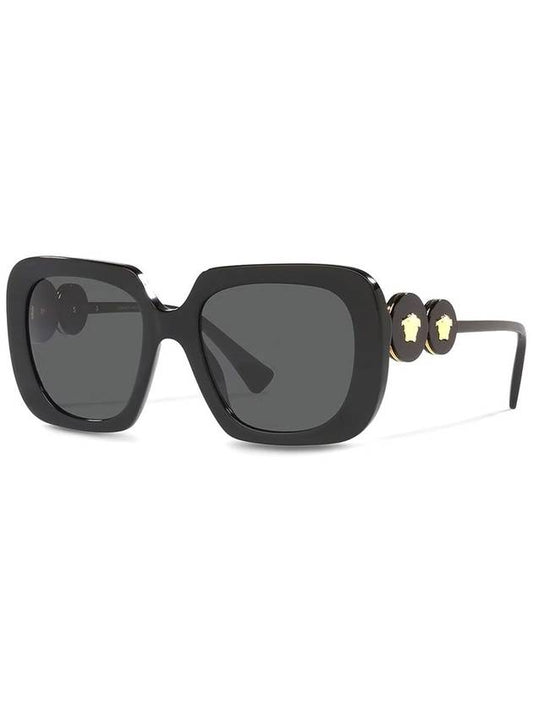 VE4434F GB1 87 54 Officially imported square oversized horn rimmed luxury sunglasses - VERSACE - BALAAN 1