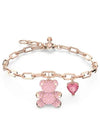 Teddy Bear Heart Bracelet Rose Gold - SWAROVSKI - BALAAN 3