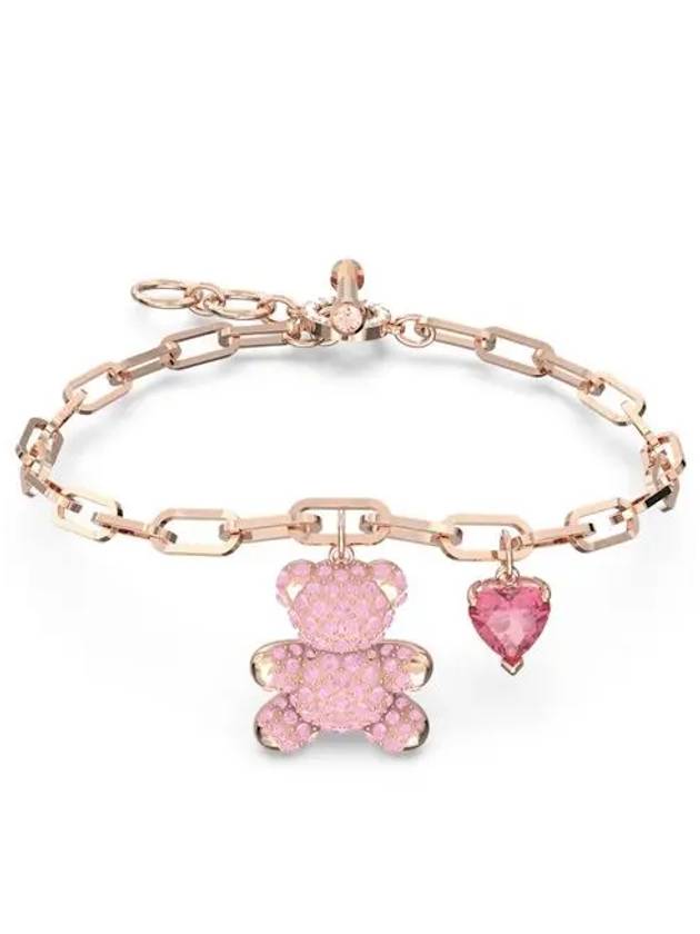 Teddy Bear Heart Bracelet Rose Gold - SWAROVSKI - BALAAN 3