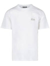 Men's Gold Star Glitter Logo Short Sleeve T-Shirt White - GOLDEN GOOSE - BALAAN 2