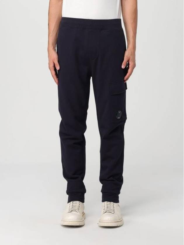 Diagonal Raised Fleece Track Pants Navy - CP COMPANY - BALAAN 1