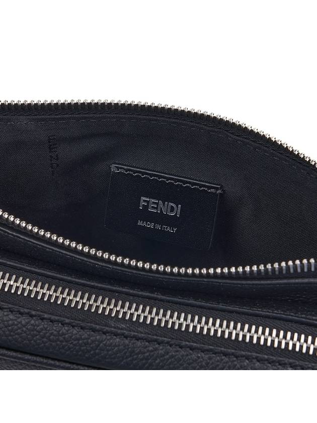 Roma Leather Belt Bag Black - FENDI - BALAAN 11
