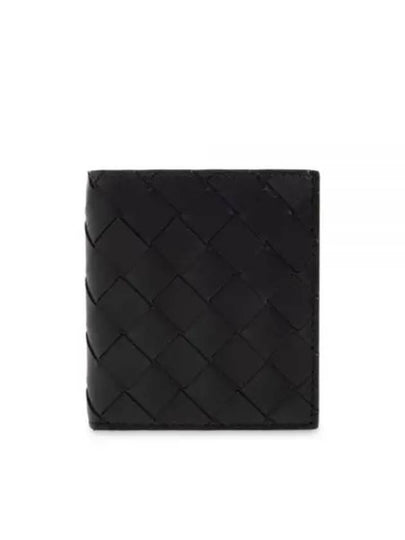 Intrecciato Slim Half Wallet Black - BOTTEGA VENETA - BALAAN 2