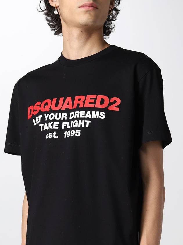 T-shirt Dsquared2 con stampa grafica - DSQUARED2 - BALAAN 3