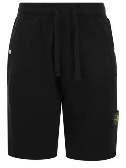 Wappen Patch Old Regular Fit Shorts Black - STONE ISLAND - BALAAN 2