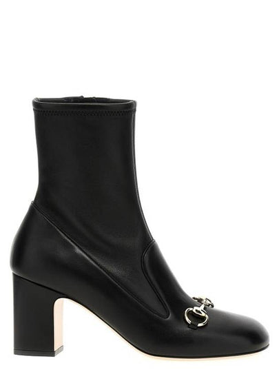 Women's Horsebit Ankle Boots Black - GUCCI - BALAAN 2