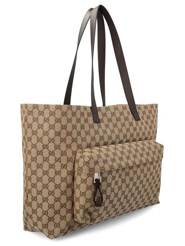 GG Canvas Large Tote Bag Beige - GUCCI - BALAAN 4