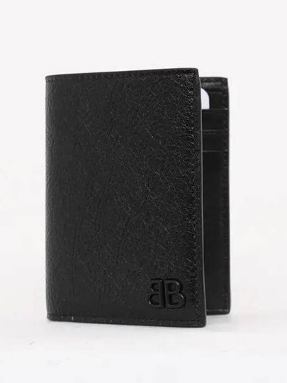 Monaco Vertical Half Wallet Black - BALENCIAGA - BALAAN 2