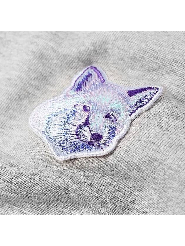 Cool Tone Fox Head Patch Clean Cotton Sweatshirt Grey Melange - MAISON KITSUNE - BALAAN 4