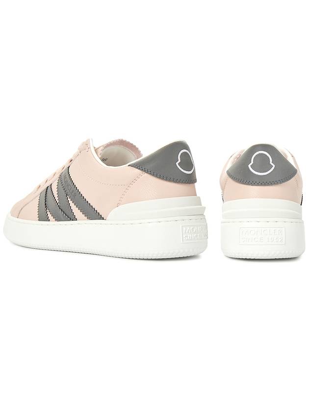 Monaco Logo Low Top Sneakers Pink - MONCLER - BALAAN 7