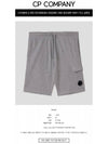 Men's Light Fleece Lens Wappen Cargo Shorts Grey - CP COMPANY - BALAAN 3