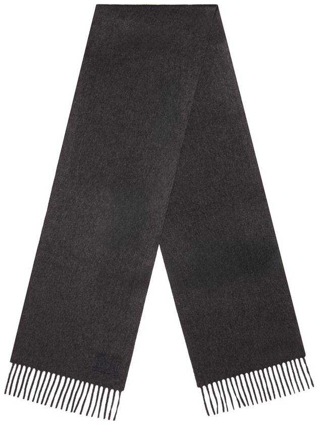 Women's Wsdalia Fringe Cashmere Muffler Dark Grey - MAX MARA - BALAAN 4