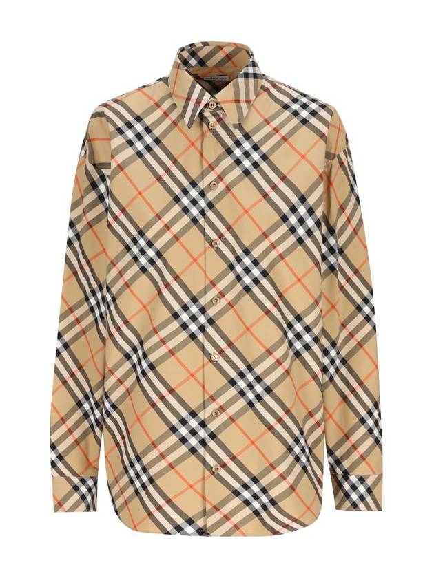 Check Pattern Shirt Beige - BURBERRY - BALAAN 2