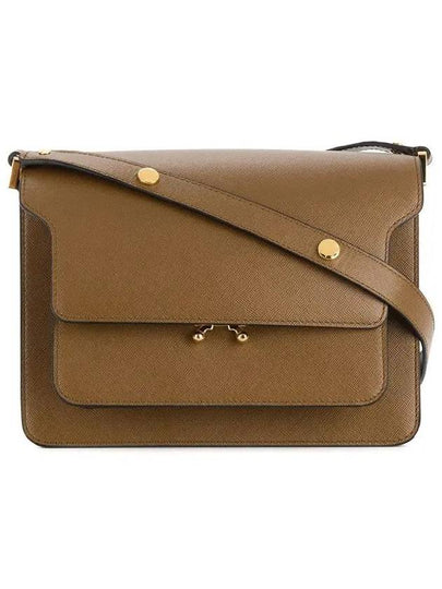 Saffiano Trunk Medium Shoulder Bag Brown - MARNI - BALAAN 2