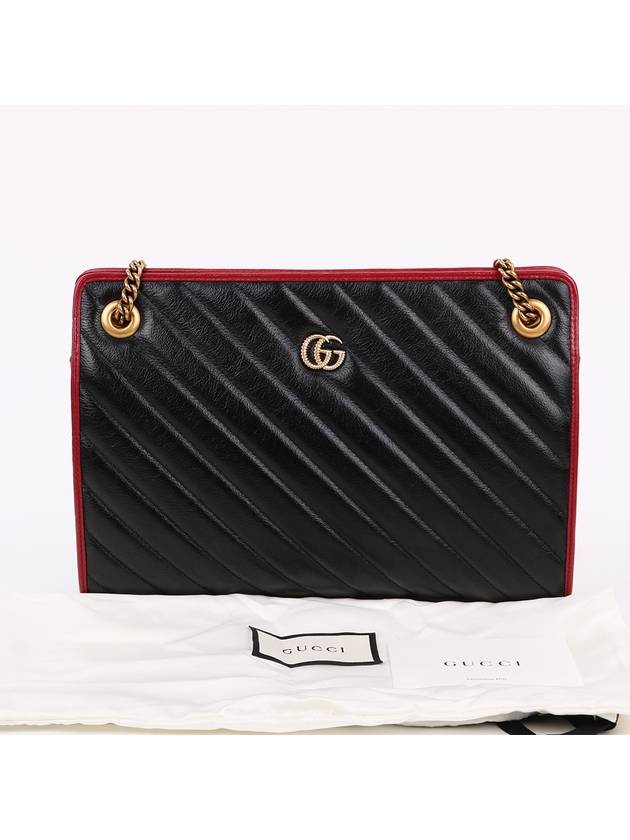 GG Marmont bicolor chain shoulder bag 524592 - GUCCI - BALAAN 10