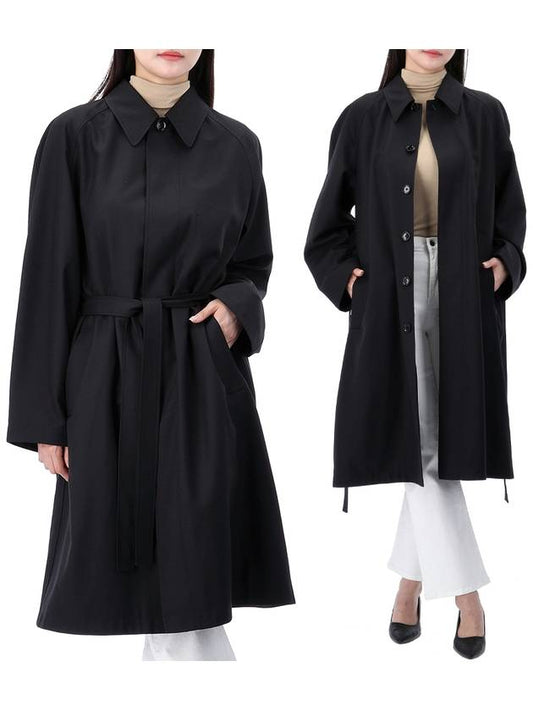 Women's Wool Oversized Coat Taupe Melange - LEMAIRE - BALAAN 2