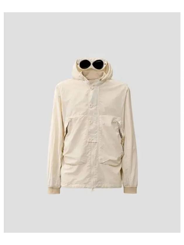 Flatt Nylon Goggle Over Long Sleeve Shirt Beige - CP COMPANY - BALAAN 2