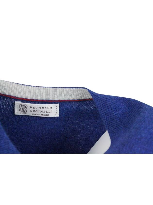 Sweater M2200162 CIM70 BLUE - BRUNELLO CUCINELLI - BALAAN 6