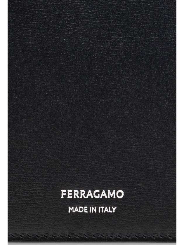 FERRAGAMO Leather Wallet, Women's, Black - SALVATORE FERRAGAMO - BALAAN 5