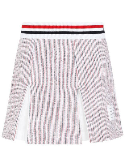 Tweed Seersucker Pleated Skirt FJK117AJ0144 - THOM BROWNE - BALAAN 2