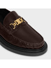 Universite Triomphe Chain Polished Bull Loafer Dark Brown - CELINE - BALAAN 5