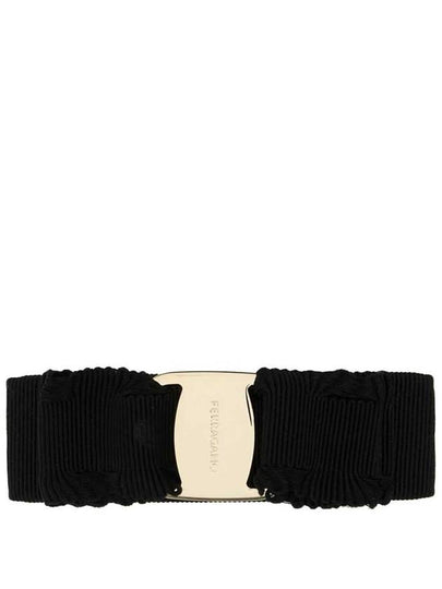 Salvatore Vara Bow Hairpin Black Gold - SALVATORE FERRAGAMO - BALAAN 2