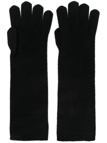 Women's Cashmere Gloves Black - MAX MARA - BALAAN 1