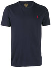 Men's Red Pony Embroidery Short Sleeve T-Shirt Navy - POLO RALPH LAUREN - BALAAN.