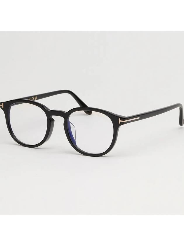 Eyewear Round Horn-rimmed Eyeglasses Black - TOM FORD - BALAAN 6