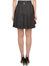 Wool Pleated Skirt Dark Gray - THOM BROWNE - BALAAN 4